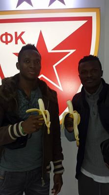 Red Star Belgrade Strikers Abiola Dauda, Ifeanyi Onyilo Back Dani Alves